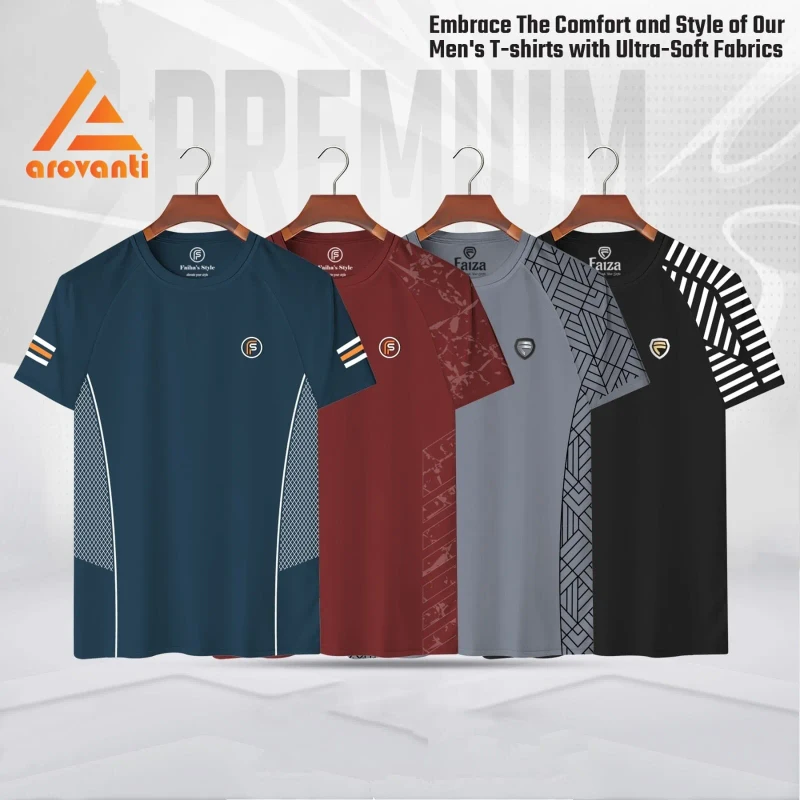 Jersey - 4 Pcs Combo Sports Active Wear T-shirt