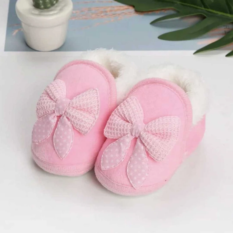 Winter Bow Shoes ০-১২মাস ফ্রি সাইজ