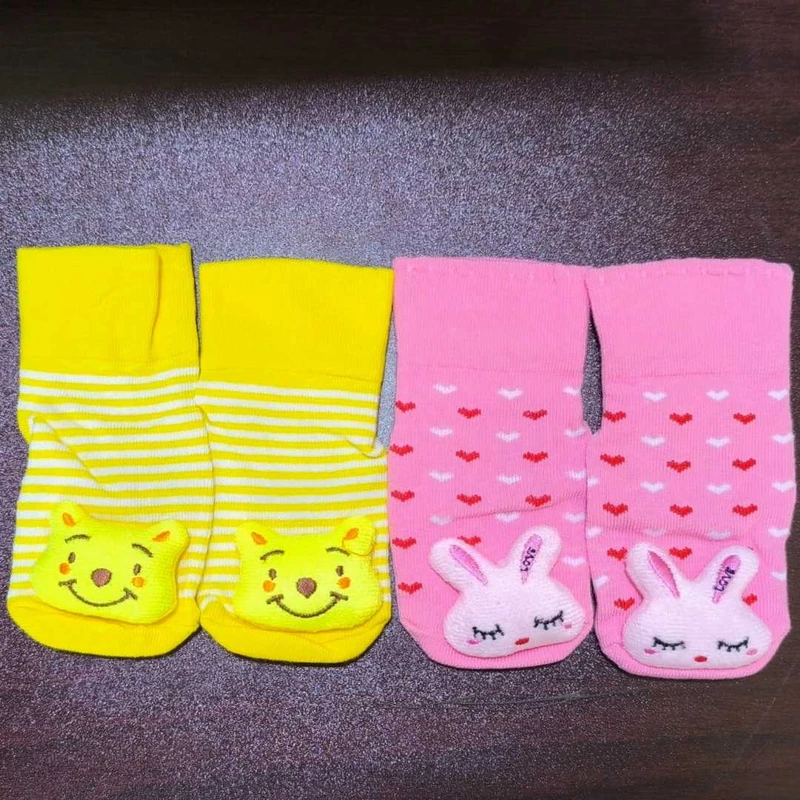 Anti Slip Socks ০-১২মাস ফ্রি সাইজ