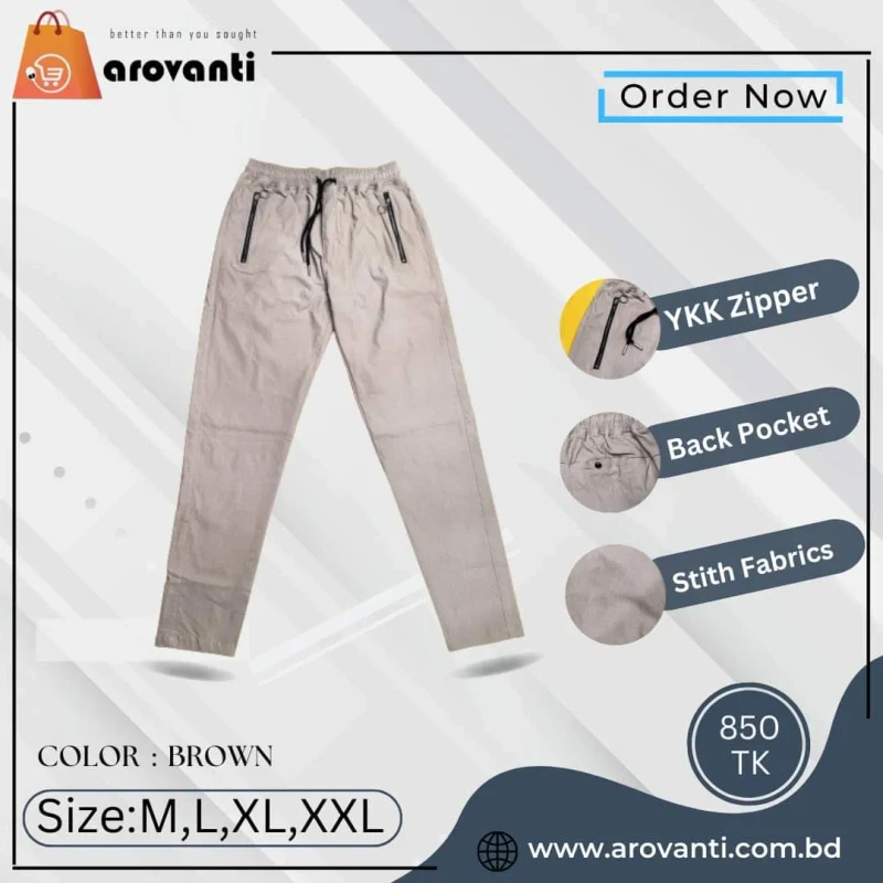 Premium Casual Trouser Pant - Brown