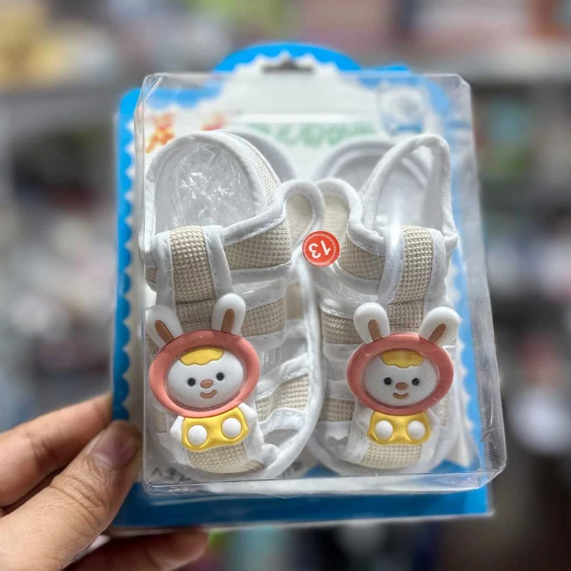 3. Cartoon Soft Crib Sandals ০-১২মাস ফ্রি সাইজ