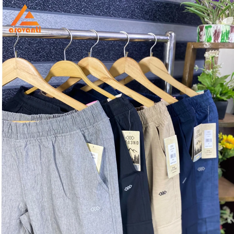 4 Pocket cargo Trouser Pant - Brown - Image 3