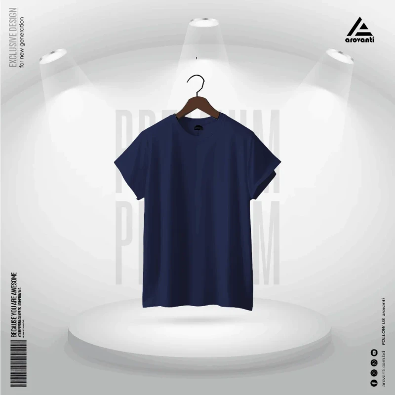 Solid T-Shirt - Navy