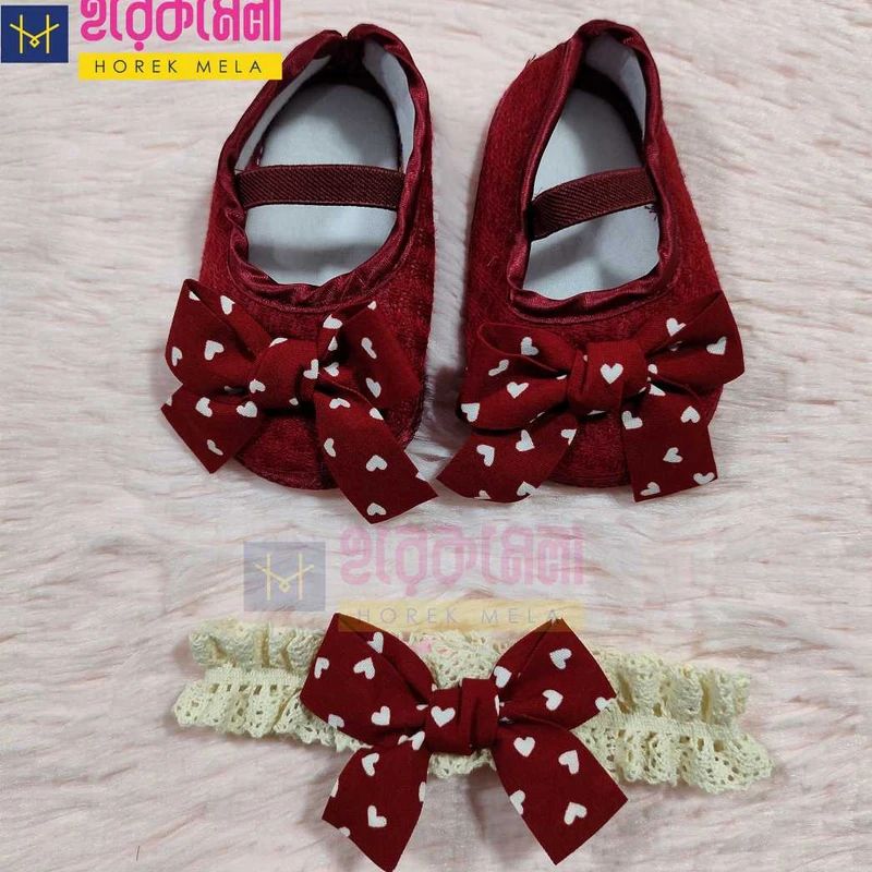 RT Shoes Merun Colour ০-১২মাস ফ্রি সাইজ