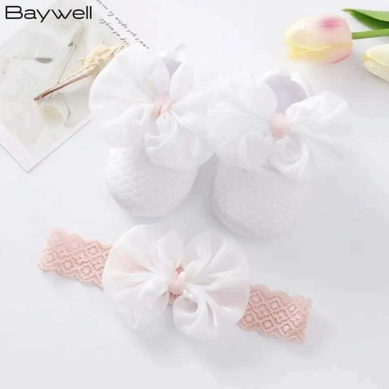 Spring Shoes White Colour ০-১২মাস ফ্রি সাইজ