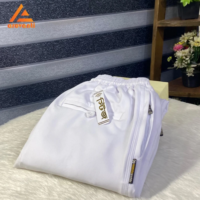 Premium Highsupi Trouser- White