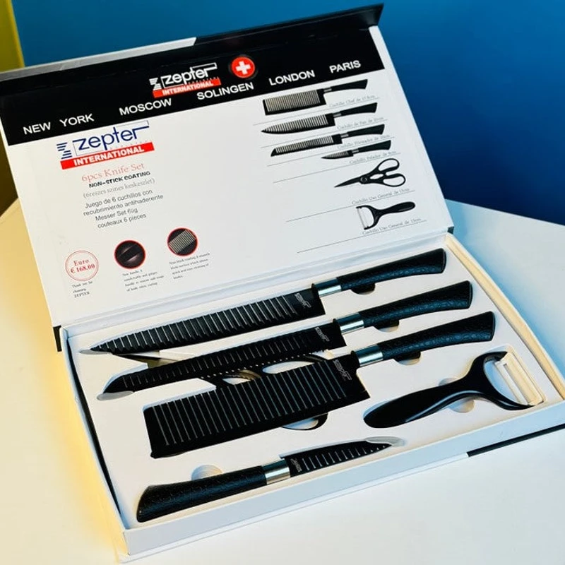 Original China Zepter 6 pcs knife set update model