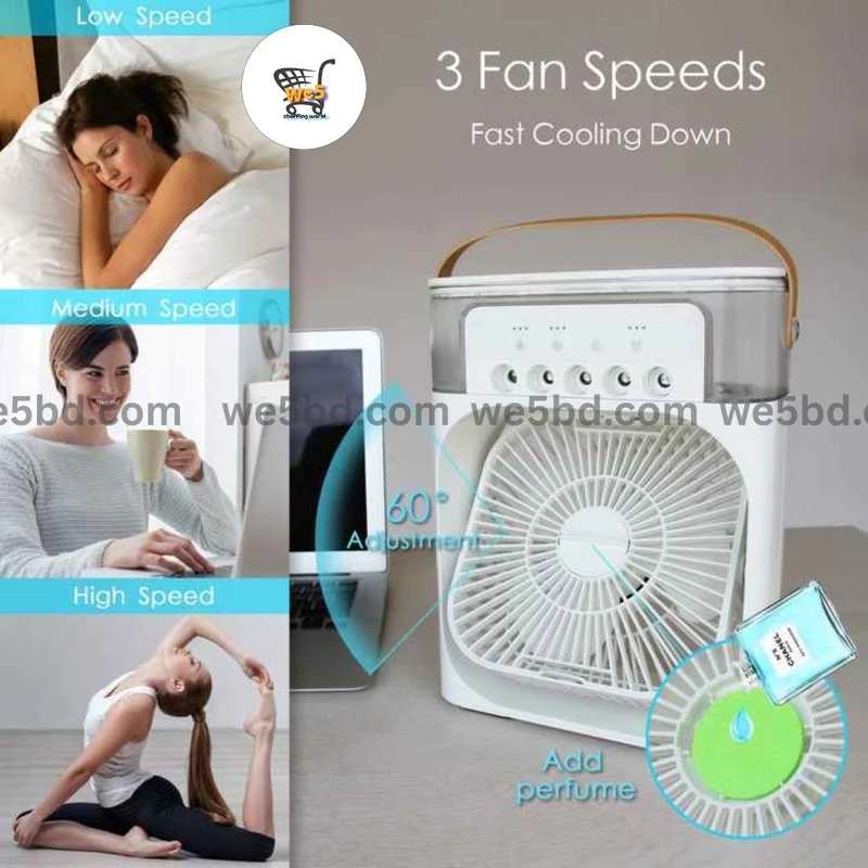 5-Hole Summer Indoor Cool Mini Fan - Thumbnail 5