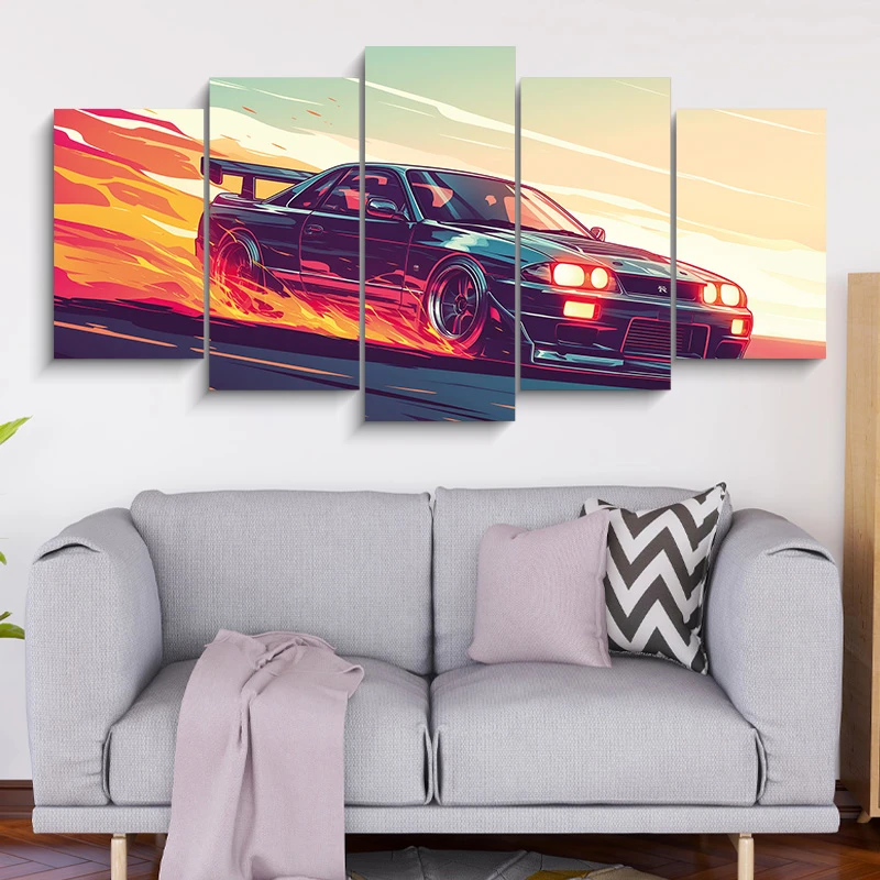 5 Part CAR Canvas
