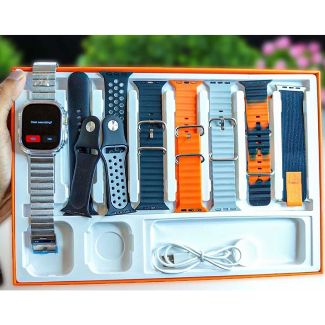 Y80 Ultra Smartwatch With 8 Strap