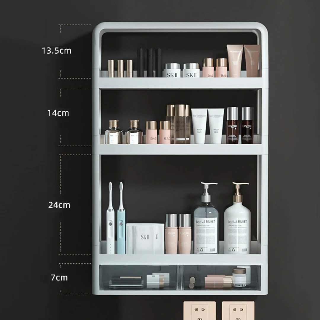 Big Size Multifunctional Kitchen Countertop Bottle Storage Rack Bathroom Toiletries Storage shelf Cosmetics Organizer - Image 4