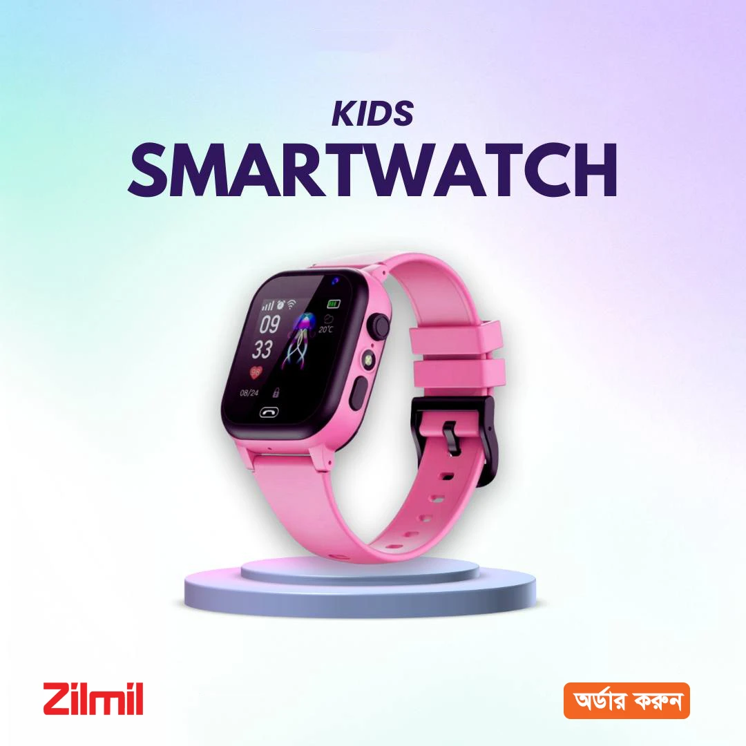 SIM Supported Kids Smart Watch ( C005)– Black | Pink | Blue Color - Image 3