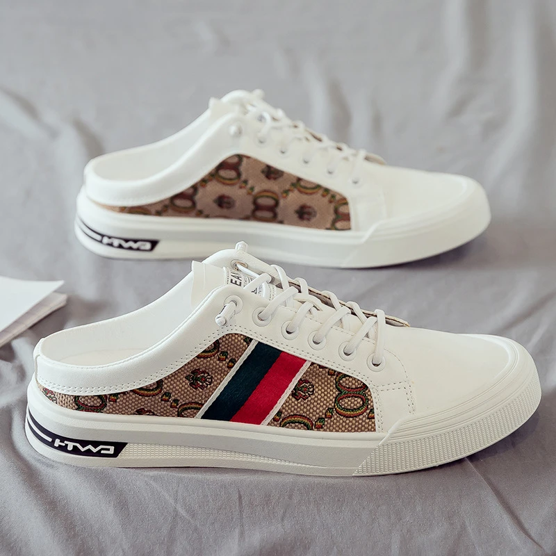 New Summer Breathable Fashion Men’s Half Shoe - Thumbnail 5