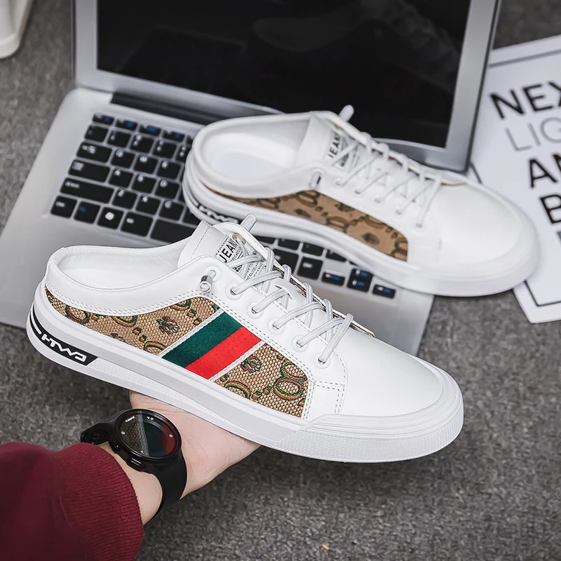 New Summer Breathable Fashion Men’s Half Shoe - Thumbnail 6