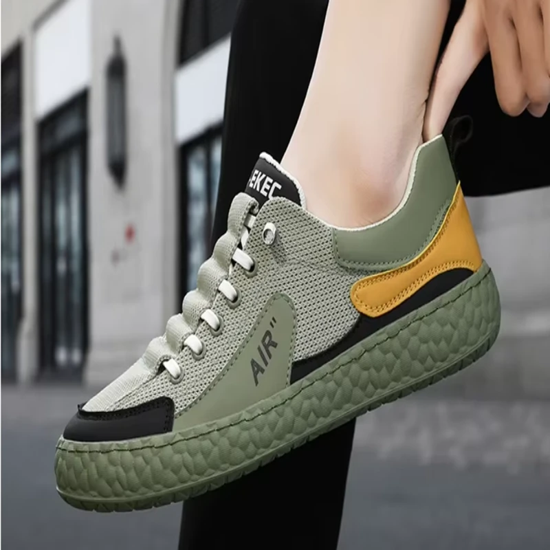 2024 Men's new comfortable breathable casual shoes mesh soft sole - Thumbnail 4