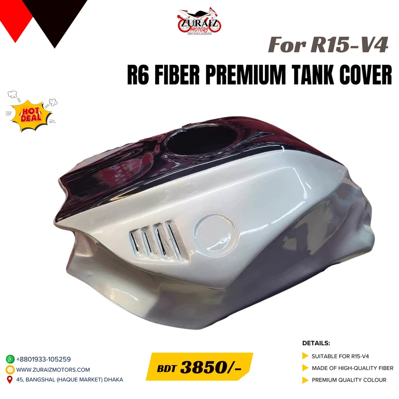 PREMIUM FIBER R6 TANK COVER for R15-V4