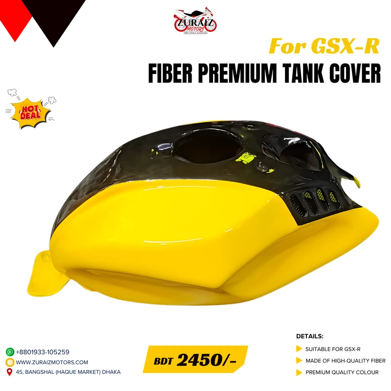 PREMIUM FIBER TWIN COLOURS TANK COVER for GSX-R